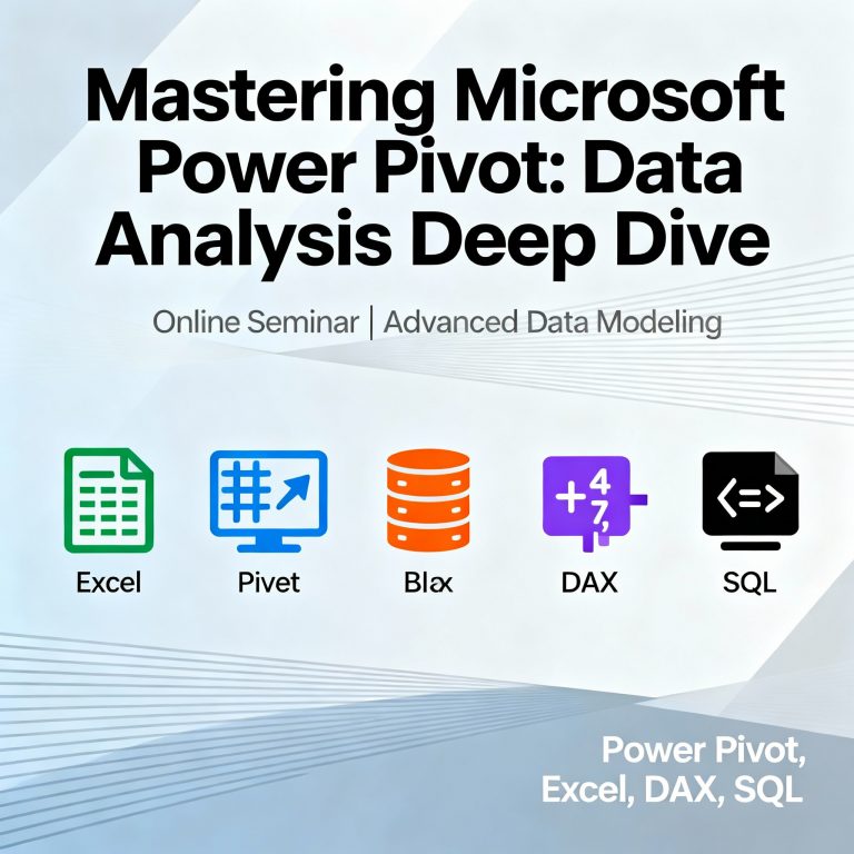 Online-Seminar: Mit Microsoft Power Pivot professionelle Auswertungen erstellen