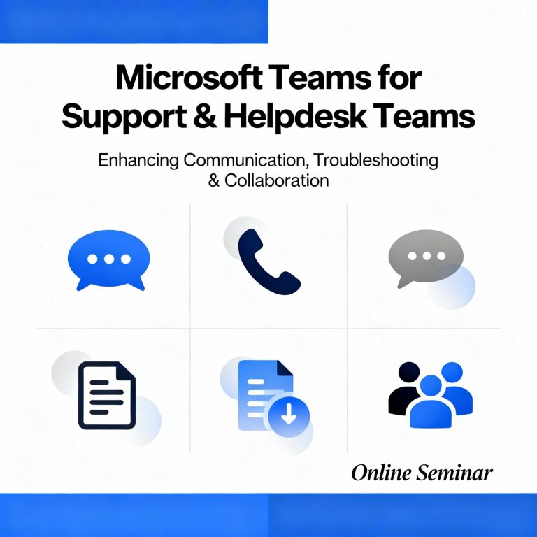 Online-Seminar: Microsoft Teams – für Supporter/Helpdesk